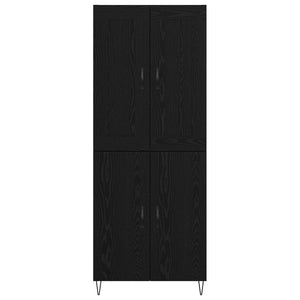 Credenza Rovere Nero 69,5 x 34 x 180 cm Legno multistrato 3416140