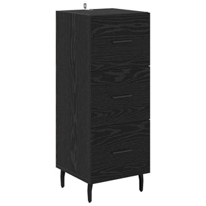 Credenza Rovere Nero 34,5 x 34 x 180 cm Legno multistrato 3416142