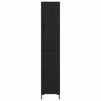 Credenza Rovere Nero 34,5 x 34 x 180 cm Legno multistrato 3416144