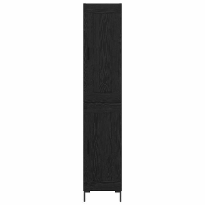 Credenza Rovere Nero 34,5 x 34 x 180 cm Legno multistrato 3416144