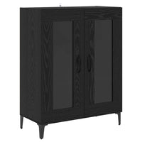 Credenza Rovere Nero 69,5 x 34 x 180 cm Legno multistrato 3416157