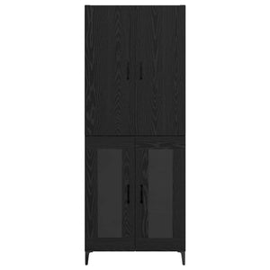 Credenza Rovere Nero 69,5 x 34 x 180 cm Legno multistrato 3416157