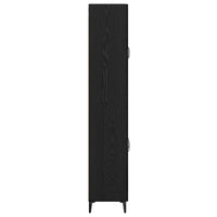 Credenza Rovere Nero 69,5 x 34 x 180 cm Legno multistrato 3416157