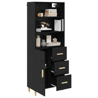 Credenza 2 pcs Rovere Nero 69,5 x 34 x 180 cm Legno multistrato 3416160