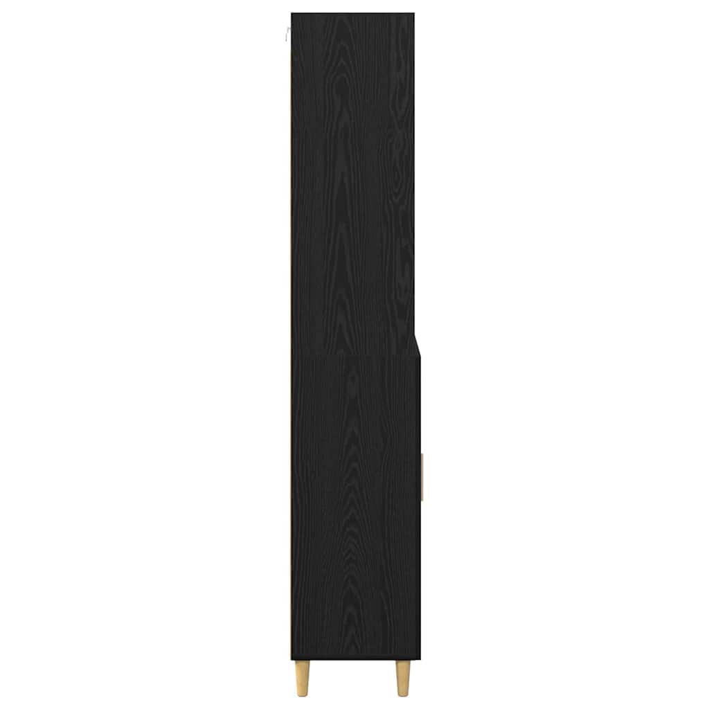 Credenza 2 pcs Rovere Nero 69,5 x 34 x 180 cm Legno multistrato 3416160