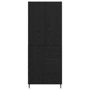 Credenza 2 pcs Rovere Nero 69,5 x 34 x 180 cm Legno multistrato 3416164