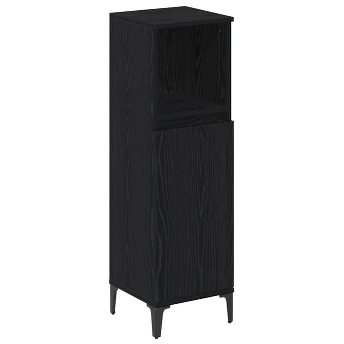 Set di mobili per il bagno 3 pcs Rovere nero Legno multistrato 3416170