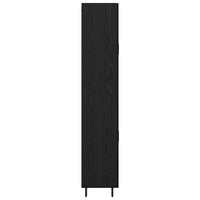 Credenza 2 pcs Rovere Nero 69,5 x 34 x 180 cm Legno multistrato 3416173