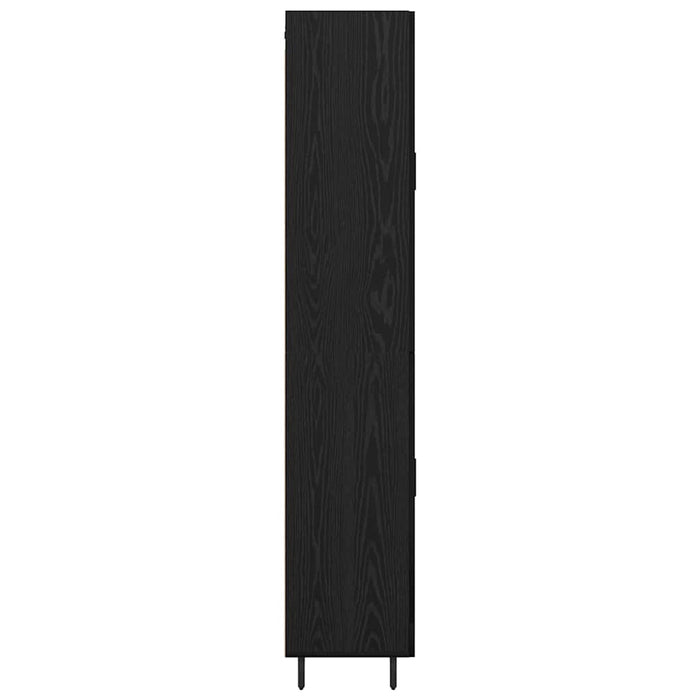 Credenza 2 pcs Rovere Nero 69,5 x 34 x 180 cm Legno multistrato 3416173