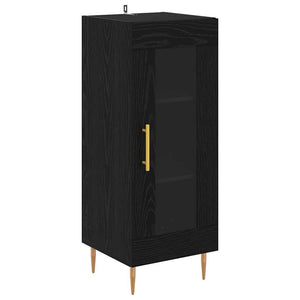 Credenza Rovere Nero 34,5 x 34 x 180 cm Legno multistrato 3416198