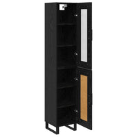 Credenza Rovere Nero 69,5 x 34 x 180 cm Legno multistrato 3416208