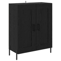 Credenza Rovere Nero 69,5 x 34 x 180 cm Legno multistrato 3416214
