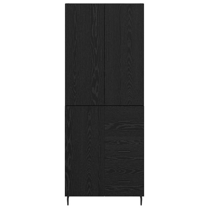 Credenza 2 pcs Rovere nero 69,5 x 34 x 180 cm Legno multistrato 3416222