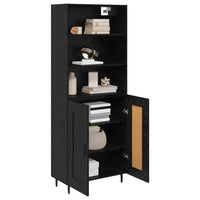 Credenza 2 pcs Rovere Nero 69,5 x 34 x 180 cm Legno multistrato 3416230