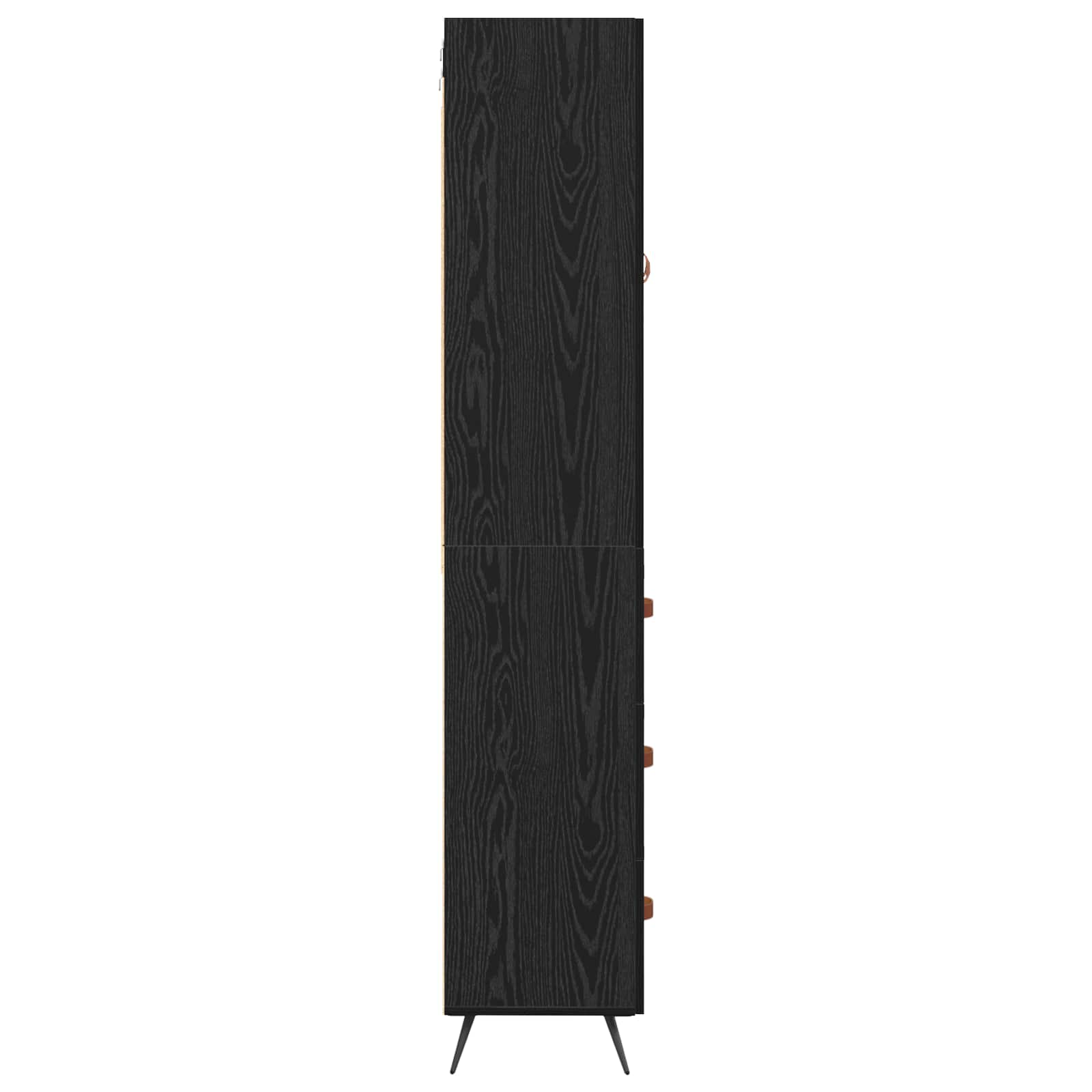Credenza Rovere Nero 69,5 x 34 x 180 cm Legno multistrato 3416236