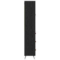 Credenza Rovere Nero 69,5 x 34 x 180 cm Legno multistrato 3416236