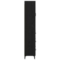 Credenza Rovere Nero 69,5 x 34 x 180 cm Legno multistrato 3416243