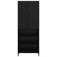 Credenza Rovere Nero 69,5 x 34 x 180 cm Legno multistrato 3416244
