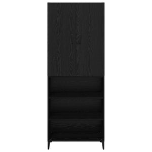 Credenza Rovere Nero 69,5 x 34 x 180 cm Legno multistrato 3416244