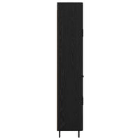 Credenza Rovere Nero 69,5 x 34 x 180 cm Legno multistrato 3416249