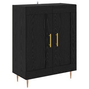 Credenza Rovere Nero 69,5 x 34 x 180 cm Legno multistrato 3416254