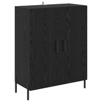 Credenza Rovere Nero 69,5 x 34 x 180 cm Legno multistrato 3416261
