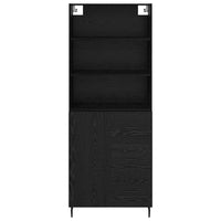 Credenza 2 pcs Rovere Nero 69,5 x 34 x 180 cm Legno multistrato 3416268