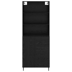 Credenza 2 pcs Rovere Nero 69,5 x 34 x 180 cm Legno multistrato 3416268