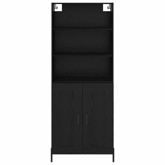 Credenza 2 pcs Rovere nero 69,5 x 34 x 180 cm Legno multistrato 3416281