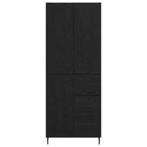 Credenza 2 pcs Rovere Nero 69,5 x 34 x 180 cm Legno multistrato 3416282