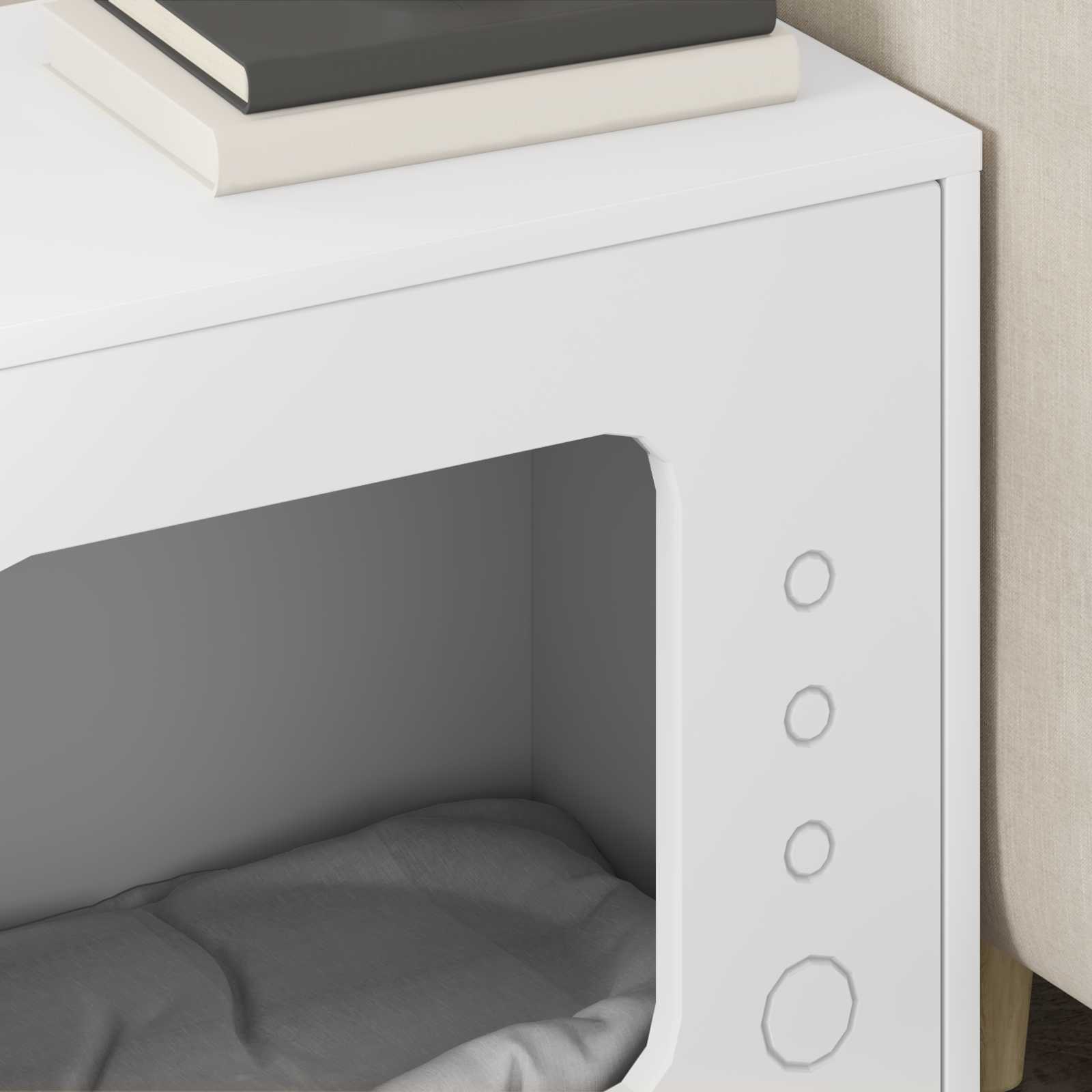 Casa per Gatti Bianco 51 x 30 x 42 cm Legno multistrato 8000644