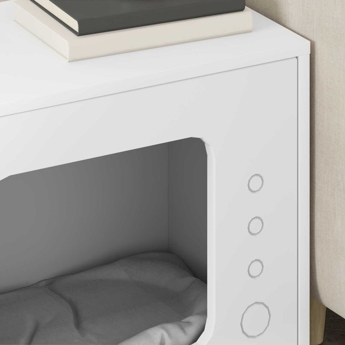 Casa per Gatti Bianco 51 x 30 x 42 cm Legno multistrato 8000644