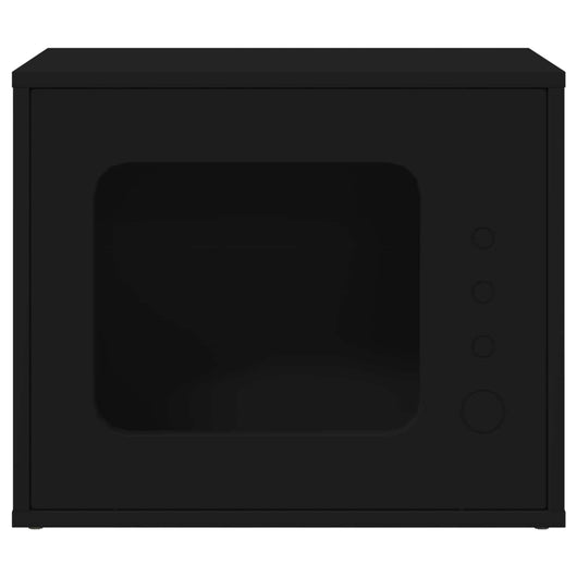 Casa per Gatti Nero 51 x 30 x 42 cm Legno multistrato 8000645