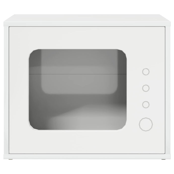 Casa per Gatti Bianco Lucido 51 x 30 x 42 cm Legno multistrato 8000648