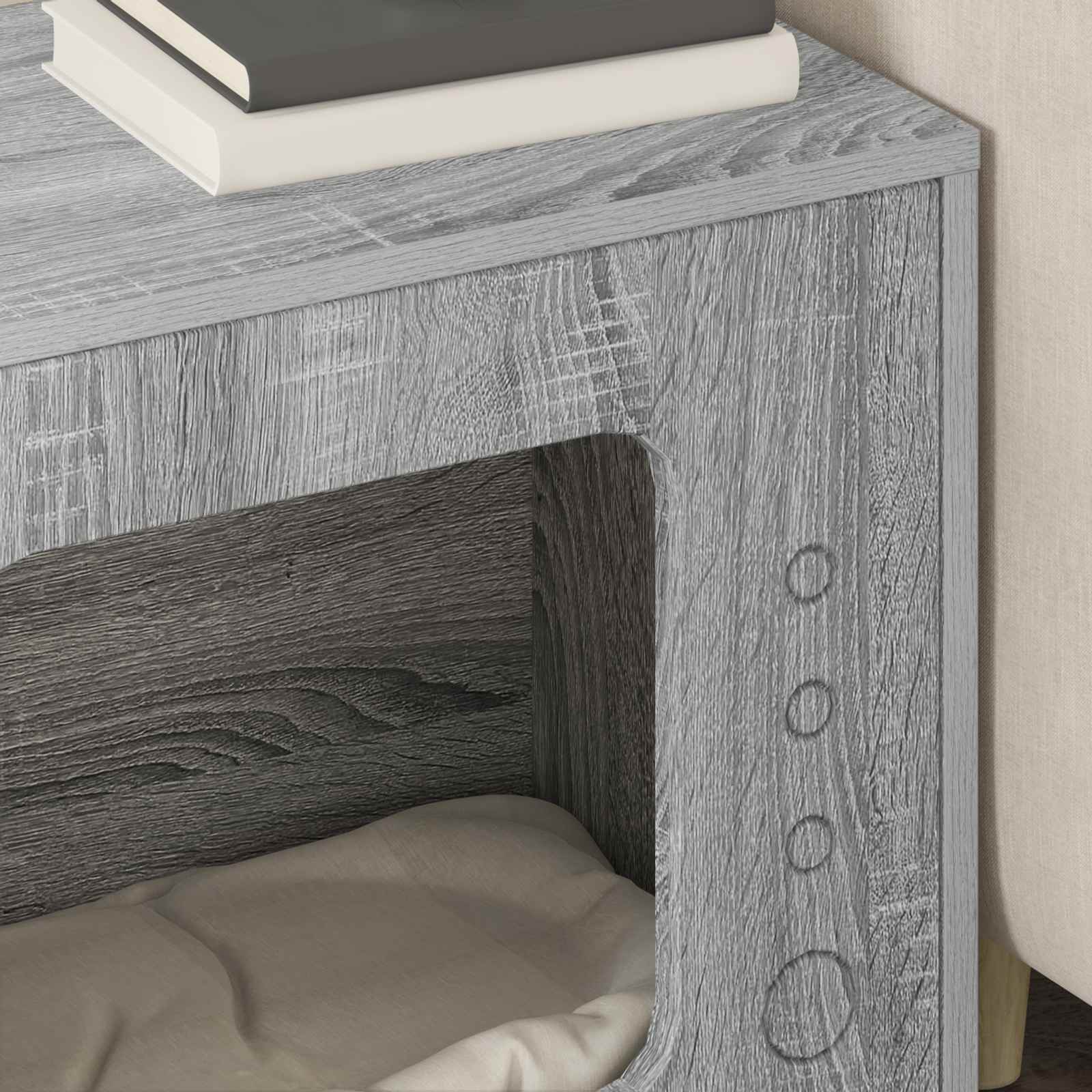 Casa per Gatti Grigio Sonoma 51 x 30 x 42 cm Legno multistrato 8000650