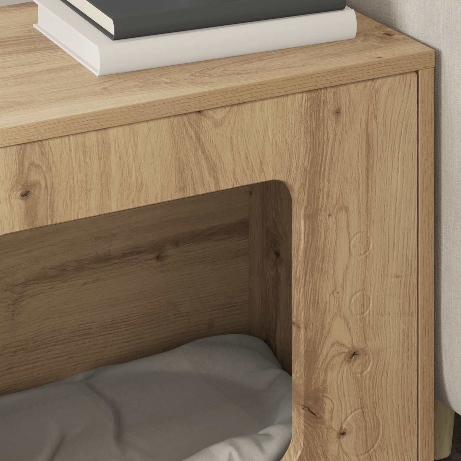 Casa per Gatti Rovere Artigianale 51 x 30 x 42,5 cm 8000652
