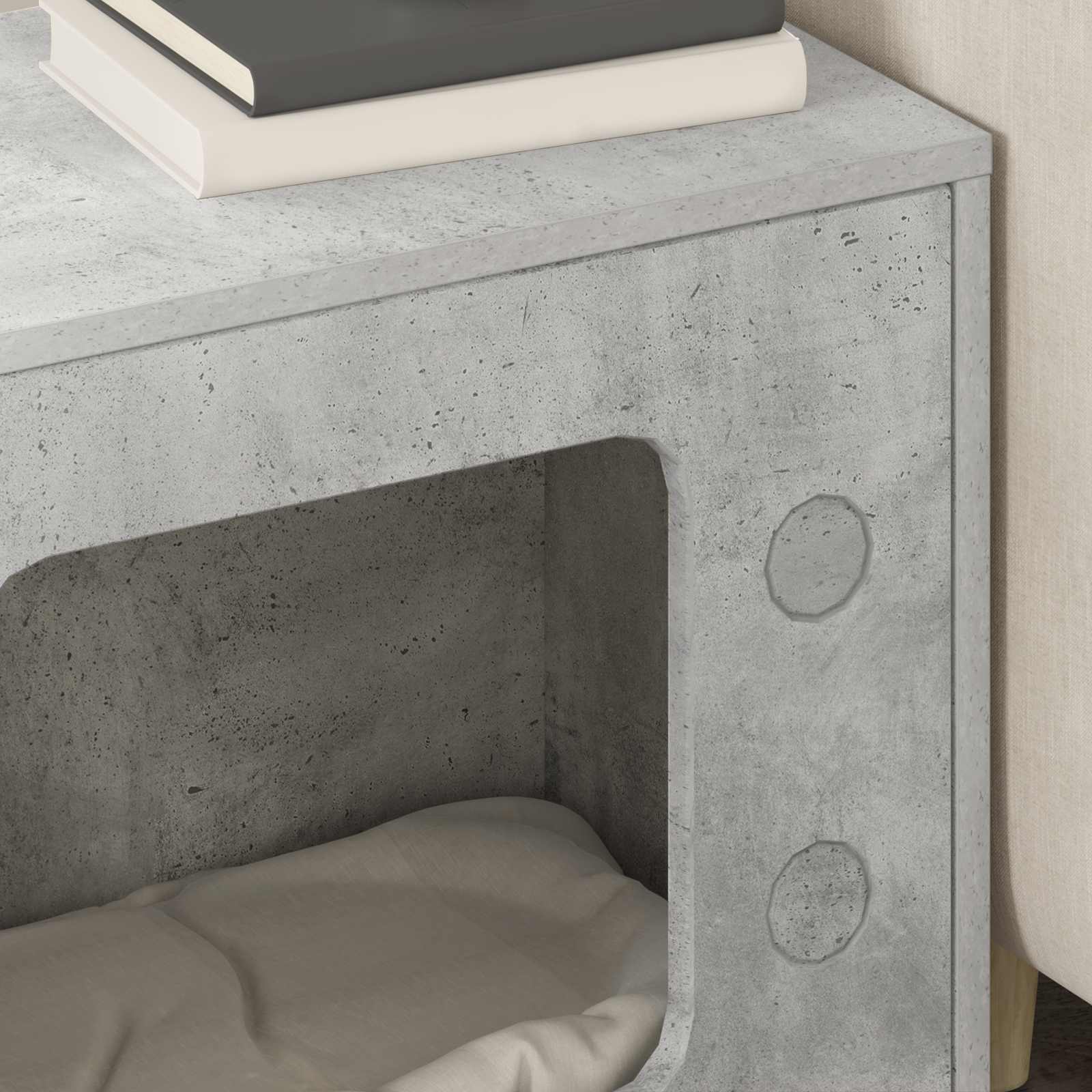 Casa per Gatti Calcestruzzo 51 x 30 x 52 cm Legno multistrato 8000656