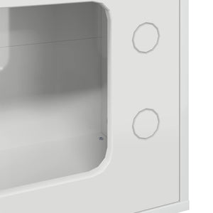 Casa per Gatti Bianco Lucido 51 x 30 x 52 cm Legno multistrato 8000657