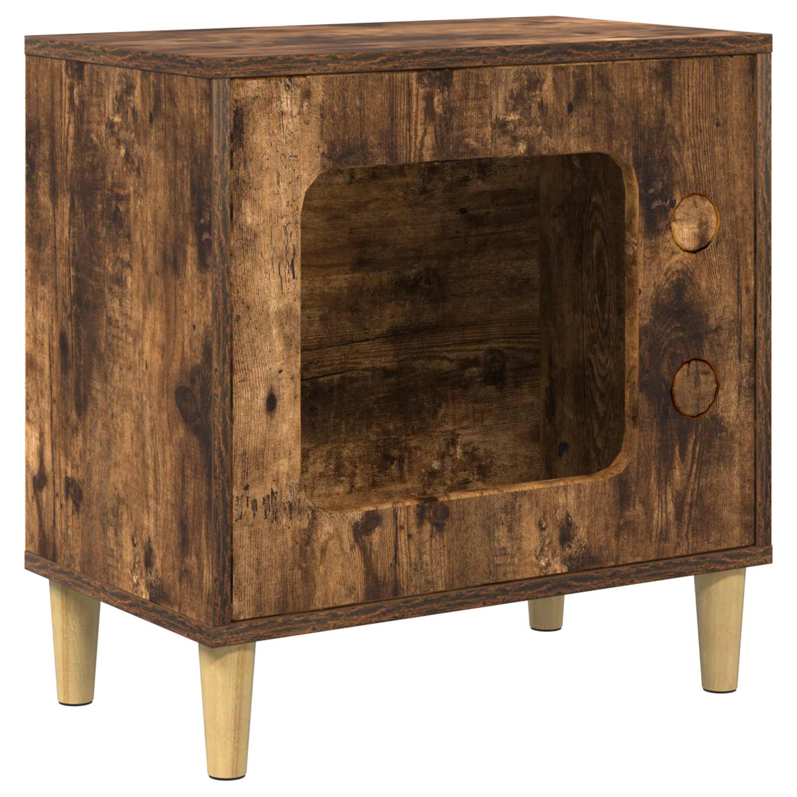 Casa per Gatti Rovere fumé 51 x 30 x 52 cm Legno multistrato 8000658