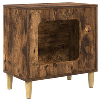 Casa per Gatti Rovere fumé 51 x 30 x 52 cm Legno multistrato 8000658