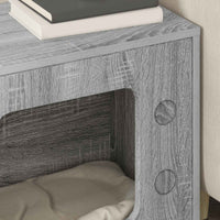 Casa per Gatti Grigio Sonoma 51 x 30 x 52 cm Legno multistrato 8000659