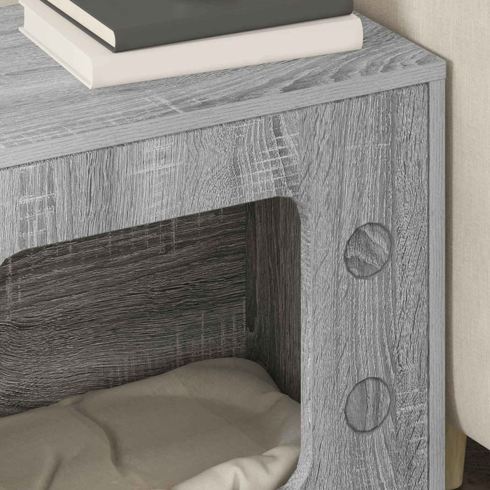 Casa per Gatti Grigio Sonoma 51 x 30 x 52 cm Legno multistrato 8000659