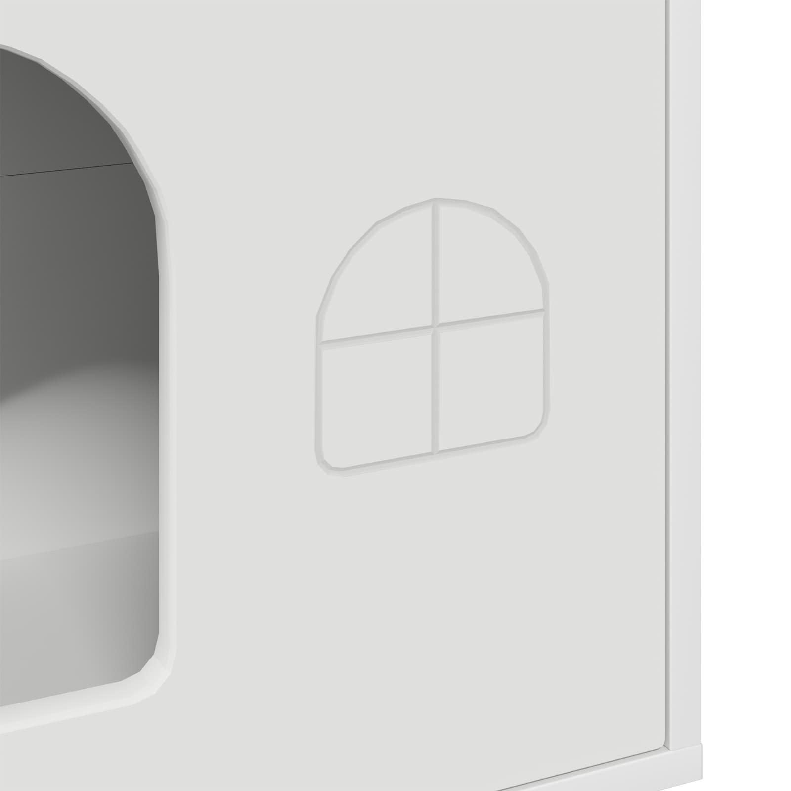 Casa per Gatti Bianco 51 x 30 x 52 cm Legno multistrato 8000662