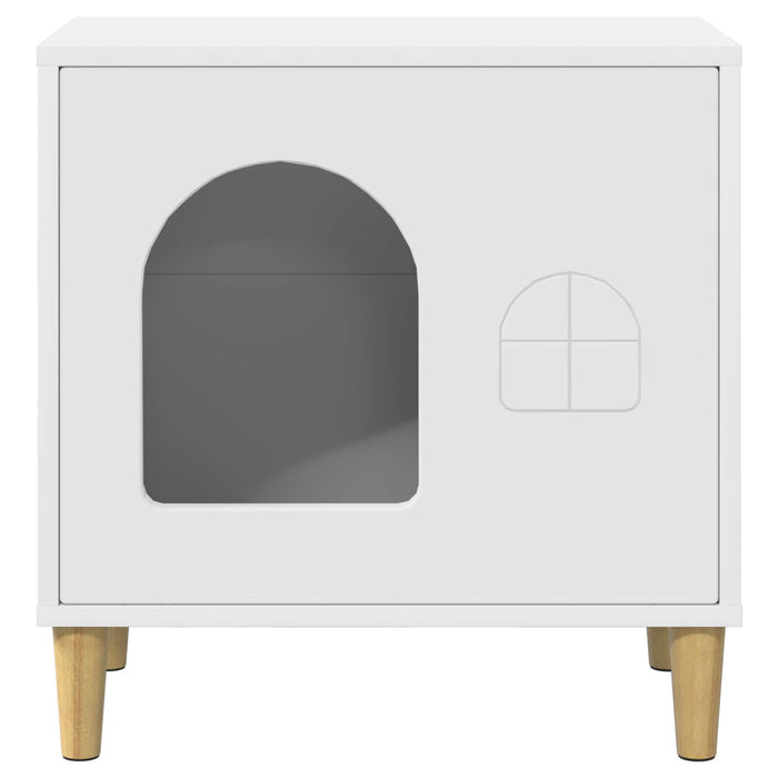 Casa per Gatti Bianco 51 x 30 x 52 cm Legno multistrato 8000662