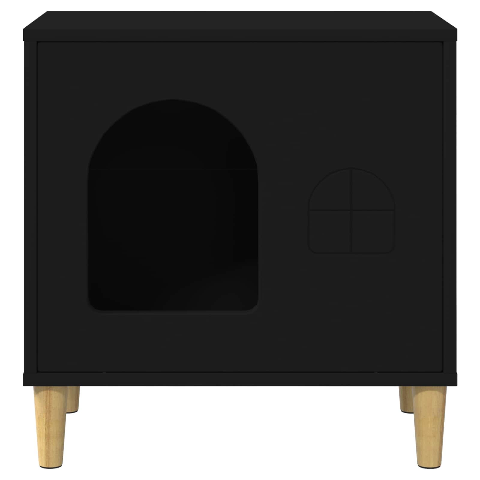 Casa per Gatti Nero 51 x 30 x 52 cm Legno multistrato 8000663