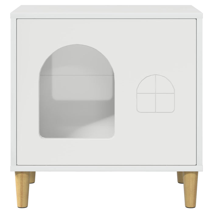 Casa per Gatti Bianco Lucido 51 x 30 x 52 cm Legno multistrato 8000666