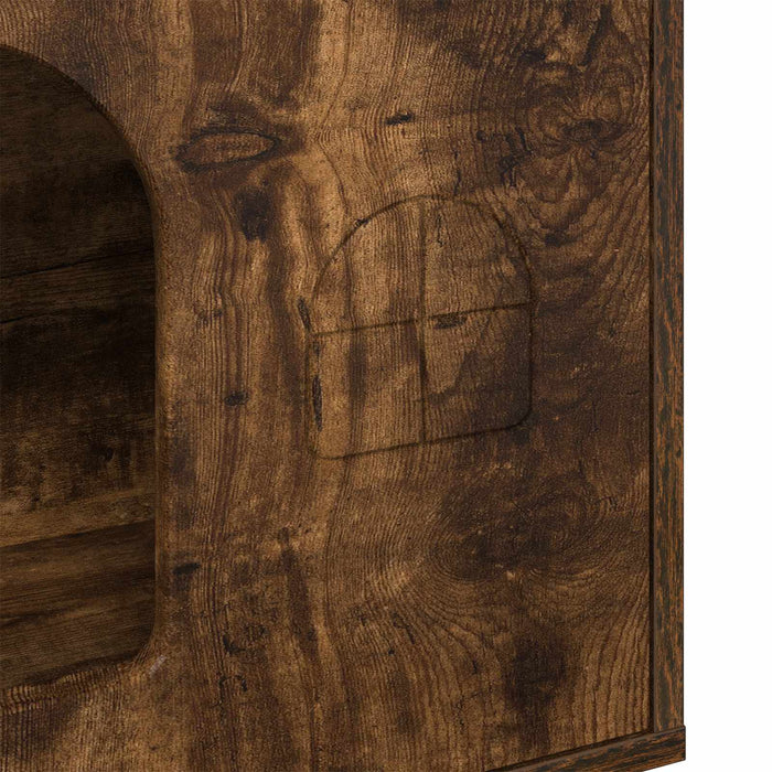 Casa per Gatti Rovere fumé 51 x 30 x 52 cm Legno multistrato 8000667
