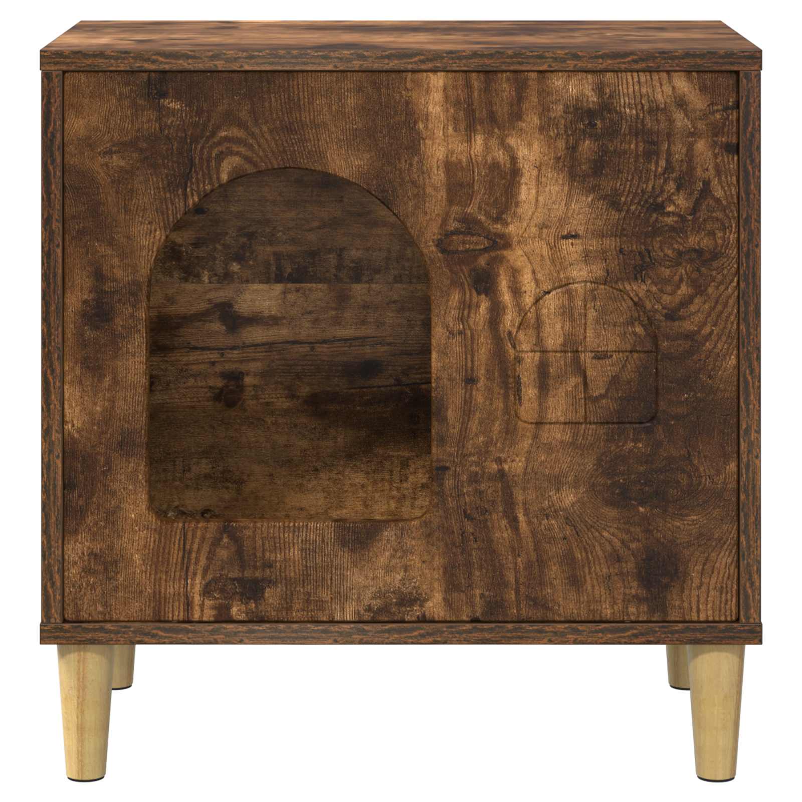 Casa per Gatti Rovere fumé 51 x 30 x 52 cm Legno multistrato 8000667