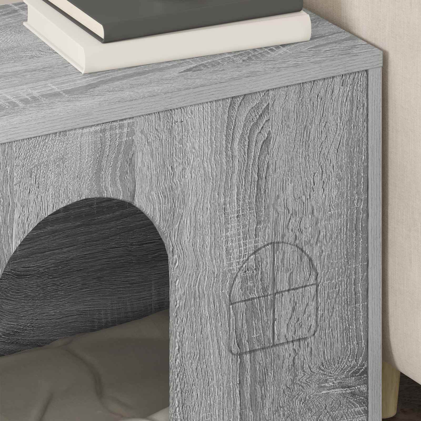 Casa per Gatti Grigio Sonoma 51 x 30 x 52 cm Legno multistrato 8000668