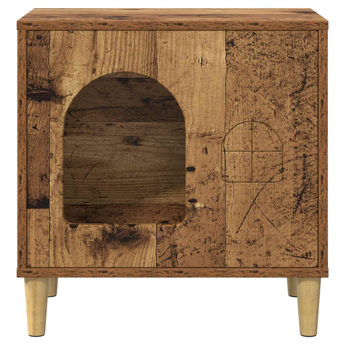 Casa per Gatti Legno vecchio 51 x 30 x 52 cm Legno multistrato 8000669